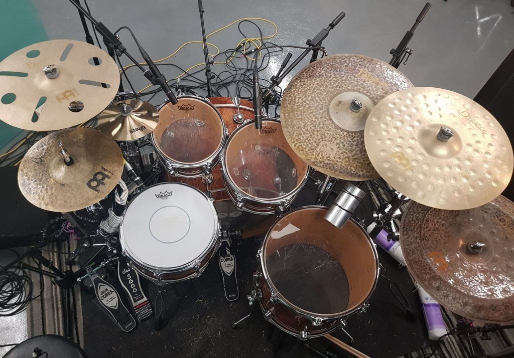 drum recording setup