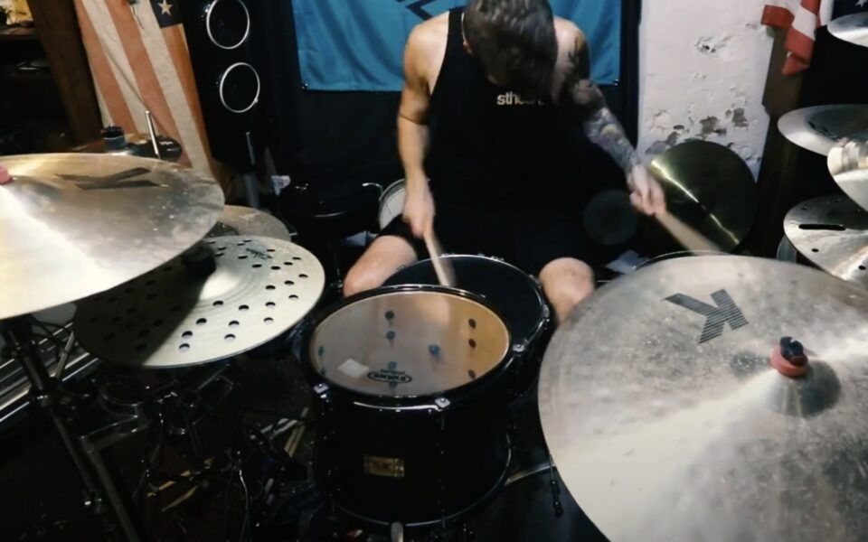 left-handed drumming