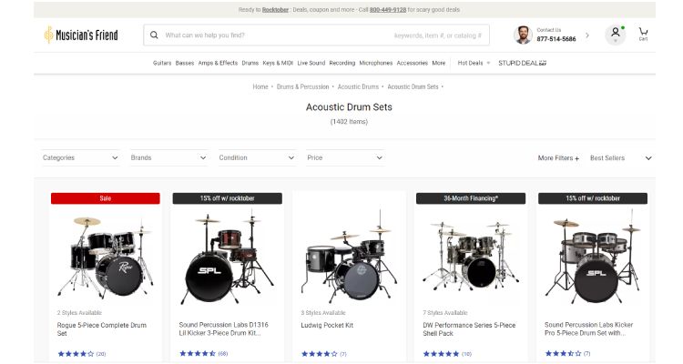 Musicians Friend - Buying Drum Set Online