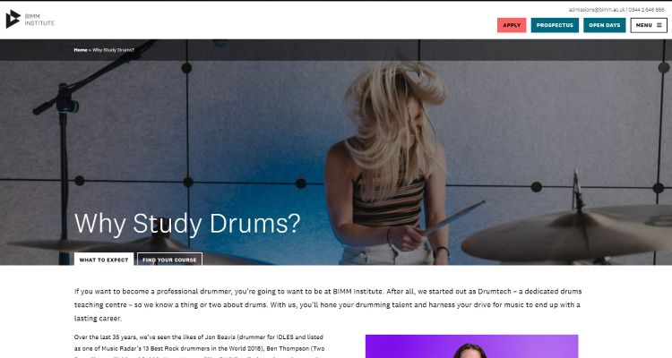 BIMM Drum School