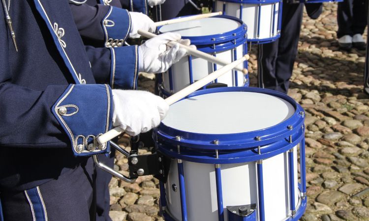 marching snare drums