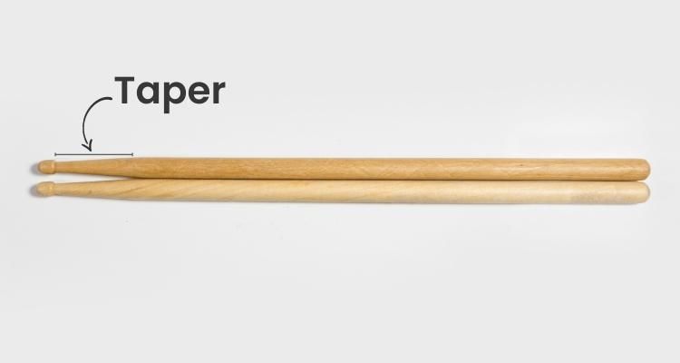 Different Types of Drumsticks - Taper