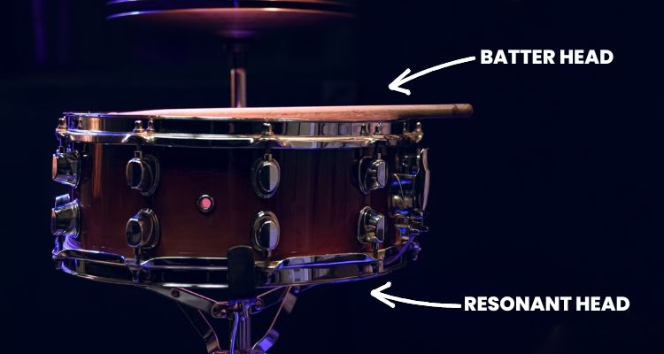 Resonant drum outlet heads