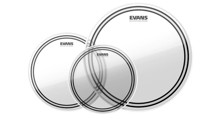 Evans EC2 Clear Drum Head Pack