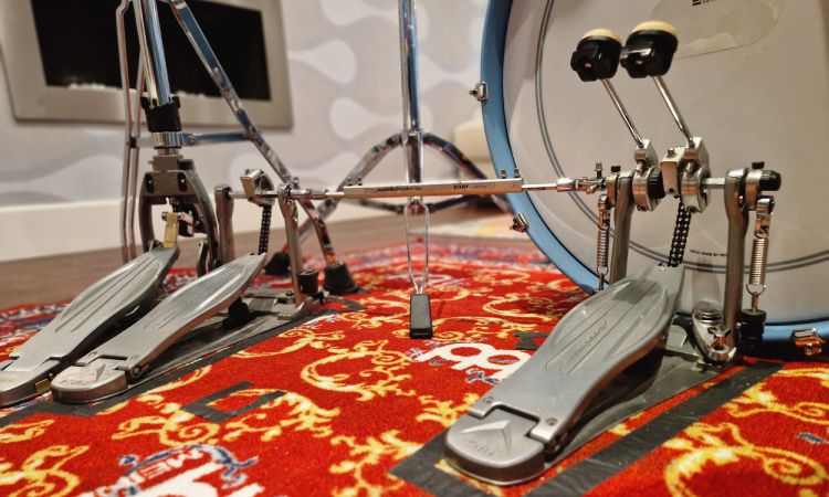 Setting up double store bass pedal