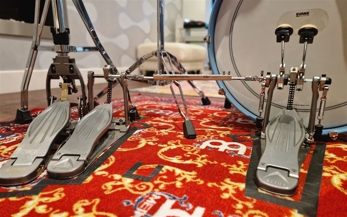 how to set up a double bass pedal